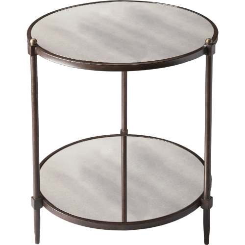 Peninsula Mirrored Side Table