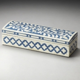 Amanda Blue Bone Inlay Storage Box