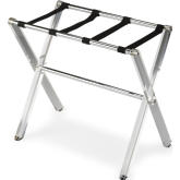 Crystal Clear Folding Luggage Rack in Acrylic & Chrome