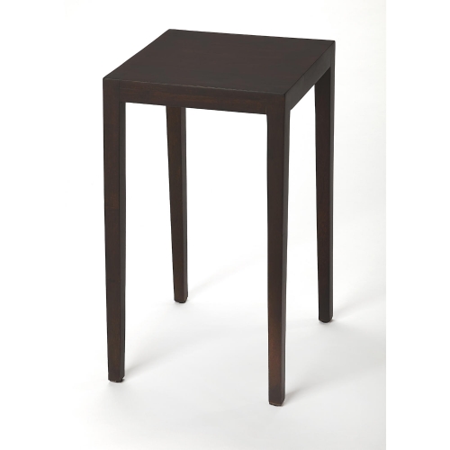 Cagney Square Side Table in Dark Coffee Brown Wood