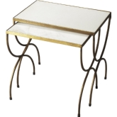 Bacchus Marble & Iron Nesting Tables