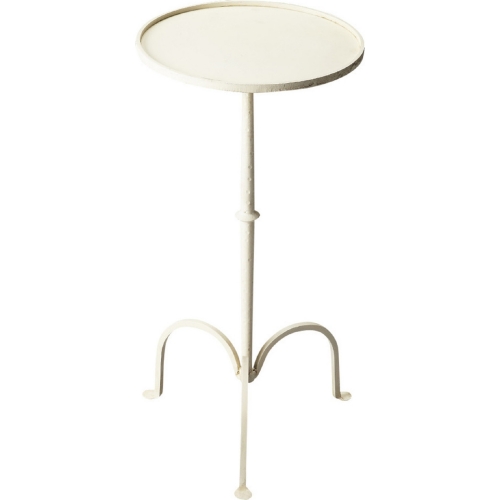 Founders White Iron Pedestal Table
