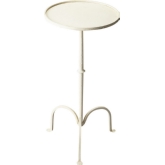 Founders White Iron Pedestal Table
