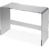 Crystal Console Table in Clear Acrylic