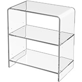Crystal Clear Acrylic Bookcase