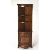 Dowling Corner Cabinet in Olive Ash Burl