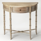 Skilling Driftwood Demilune Console Table