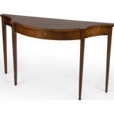 Chester 54" Demilune Console Table in Olive Ash Burl Brown