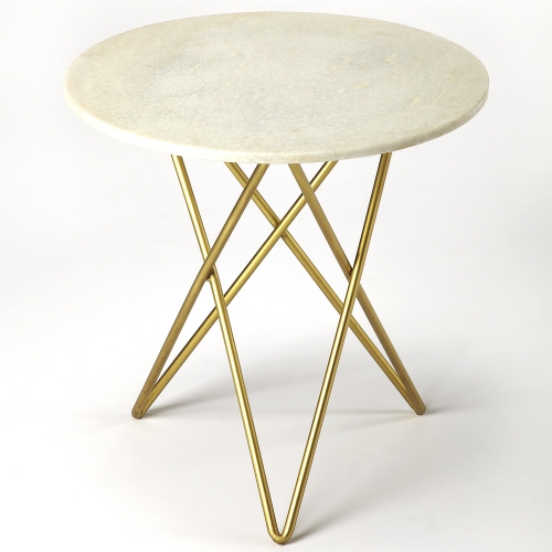 Quantum White Marble Bunching Table