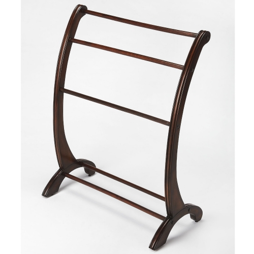 Nathaniel Blanket Rack in Cherry Finish