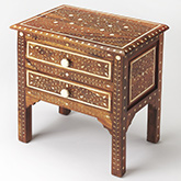Chevrier Wood & Bone Inlay Accent Chest