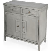Imperial Console Cabinet in Gray Finish Wood