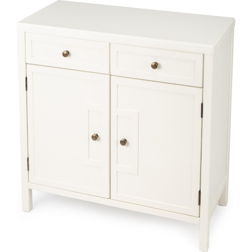 Imperial Console Cabinet in White Finish Wood