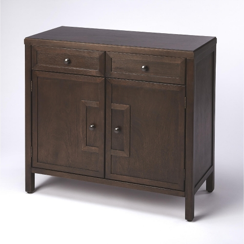 Imperial Console Cabinet in Dark Coffee Brown Wood