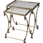 Beverly Antique Gold Nesting Tables