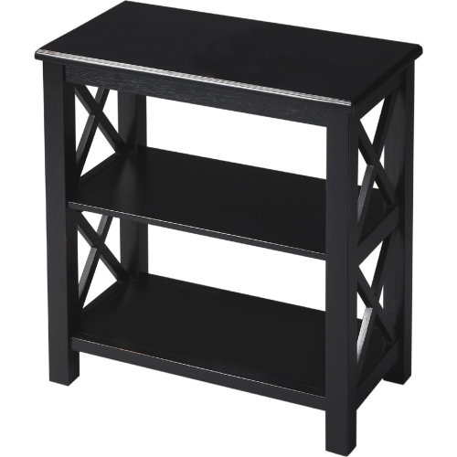 Vance Black Licorice Bookcase