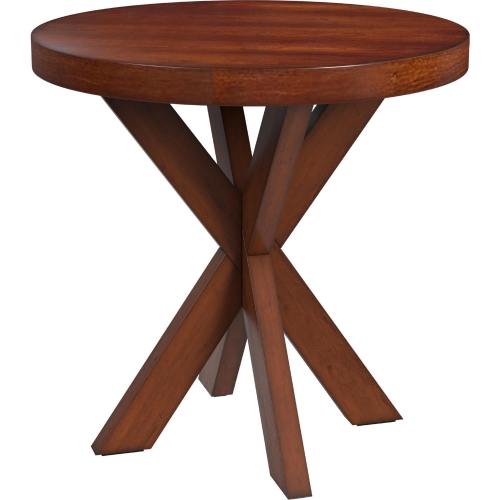 Pendleton End Side Table in Antique Cherry Finish Wood