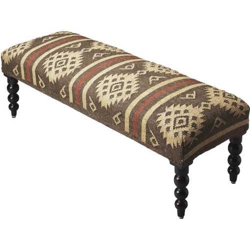 Navajo Jute Upholstered Bench