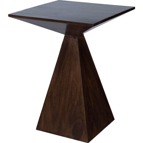 Titus End Table in Dark Coffee Brown Mango Wood