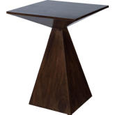 Titus End Table in Dark Coffee Brown Mango Wood