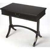 Alta 1 Drawer Writing Desk in Black Wood