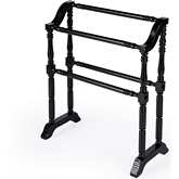 Lillian Blanket Rack in Black Wood