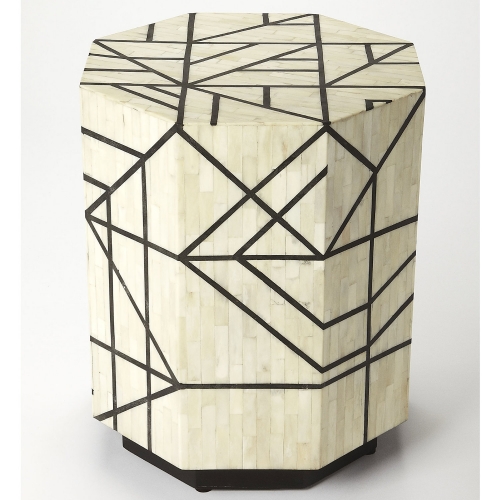 Greta Bunching Table with Black Bone Inlay