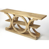 Stowe Console Table in Rustic Natural Mango Wood