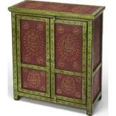Disha Hand Painted Chest In Multicolor Wood