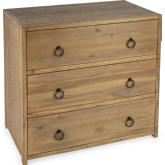 Lark 3 Drawer Chest in Natural Finish Wood