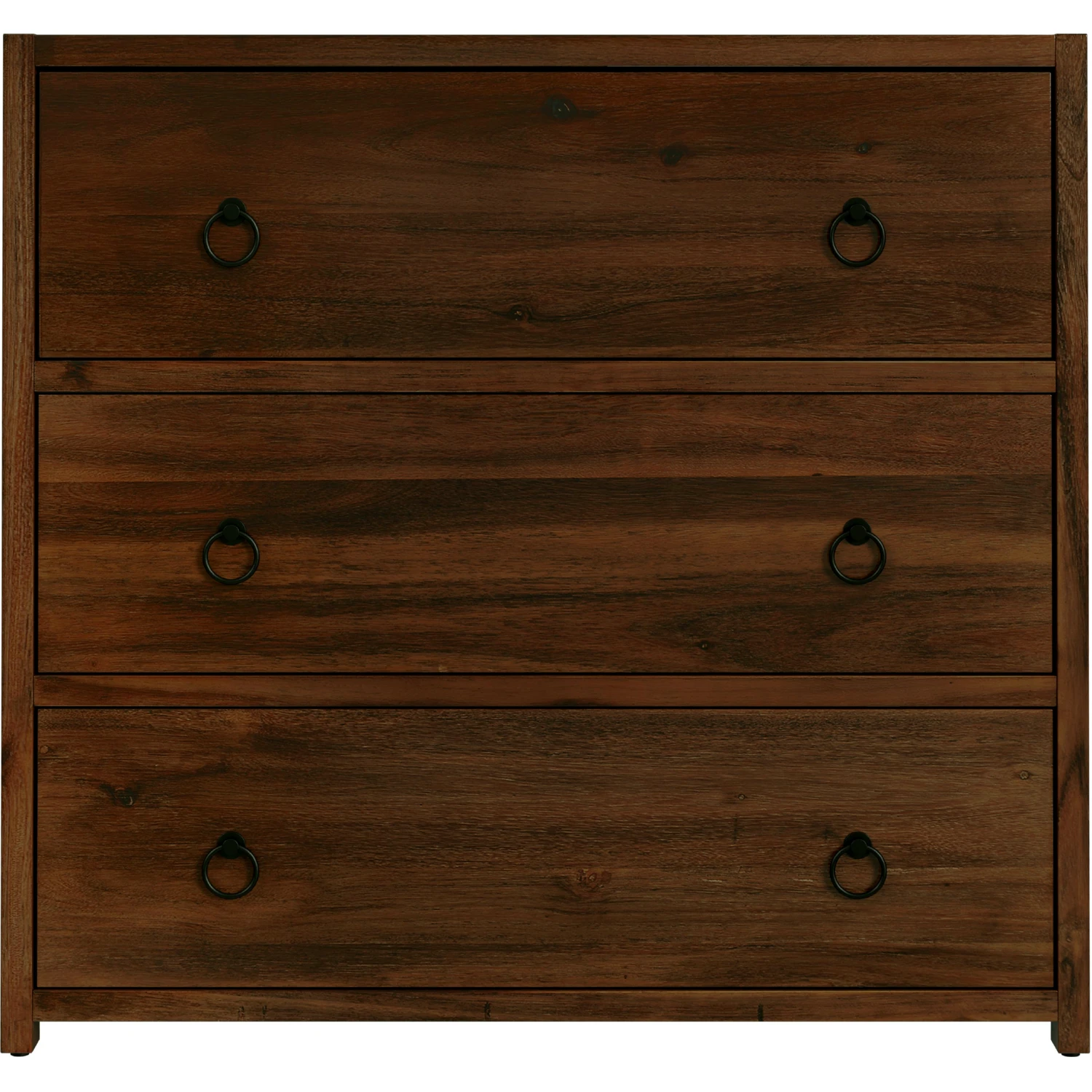 Butler Specialty Lark 34 in. W Rectangular Wood 3 Drawer Dresser, Medium Brown