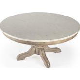 Danielle Coffee Table in Beige & Ivory Marble