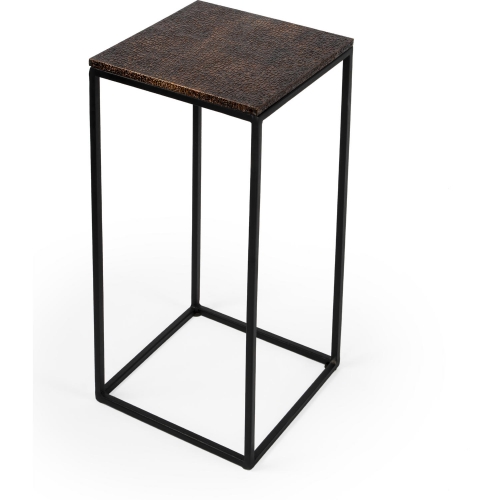 Lacrossa End Table in Bronze & Iron