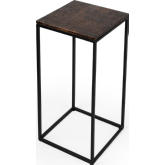 Lacrossa End Table in Bronze & Iron