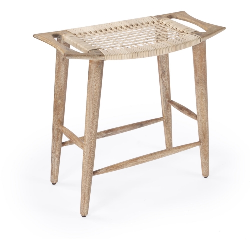 Tristan 24.75" Counter Stool in Light Wood & Cane