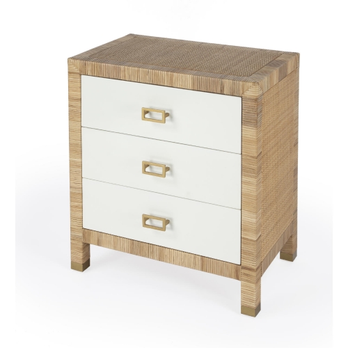 Corfu 3 Drawer Chest in Natural Raffia
