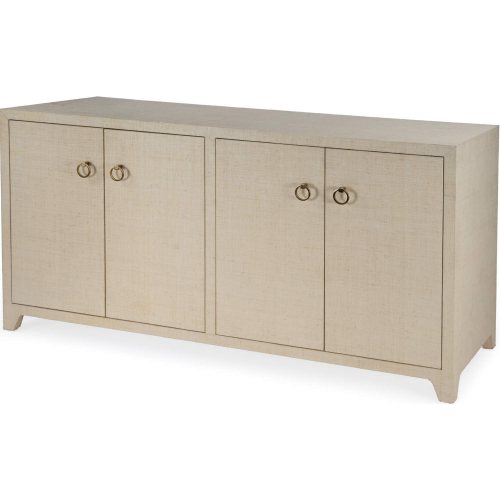 Bar Harbor 70" 4 Door Sideboard in Natural Raffia