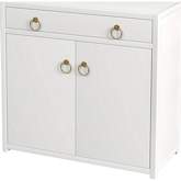 Lark 2 Door Cabinet in White Finish Wood