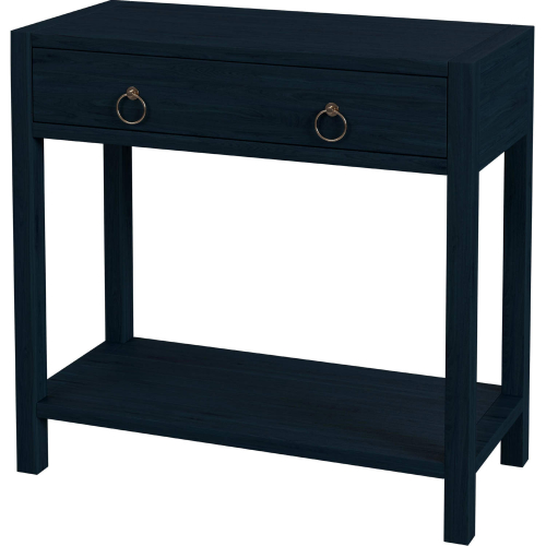 Lark 30" Wood 1 Drawer Nightstand in Navy Blue Finish
