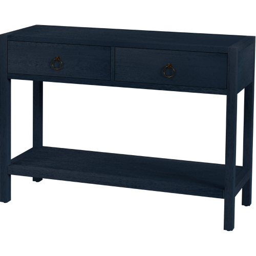 Lark 44" Console Table in Navy Blue Finish Wood
