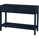 Lark 44" Console Table in Navy Blue Finish Wood