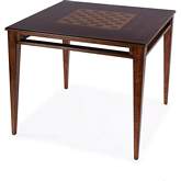 Daltrey 36" Square Game Table in Antique Cherry Brown Finish