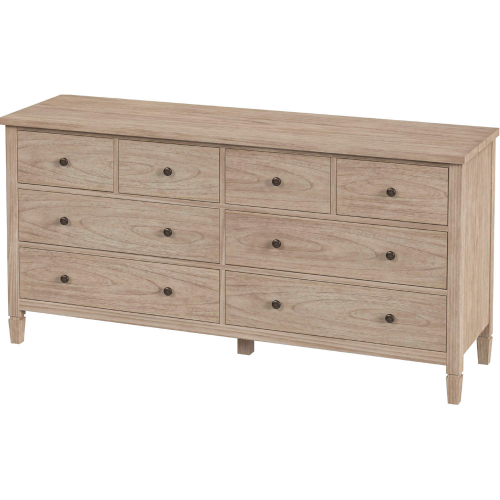 Flagstaff 8 Drawer Dresser in Desert Sand Finish Wood