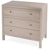 Celine 3 Drawer Dresser in Wire Brushed Taupe Finish