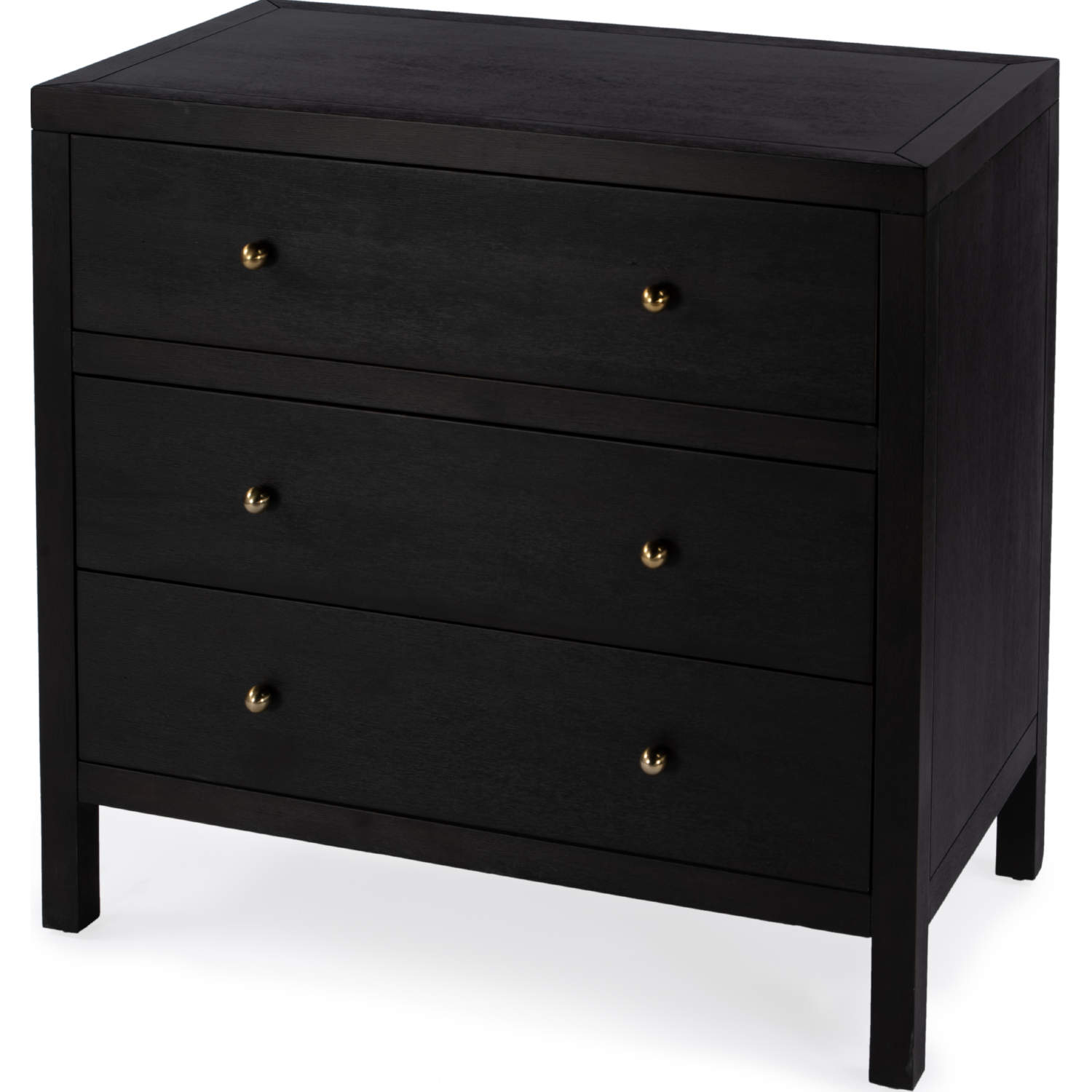 Butler 5731451 Celine 3 Drawer Dresser in Wire Brushed Coffee Brown Finish