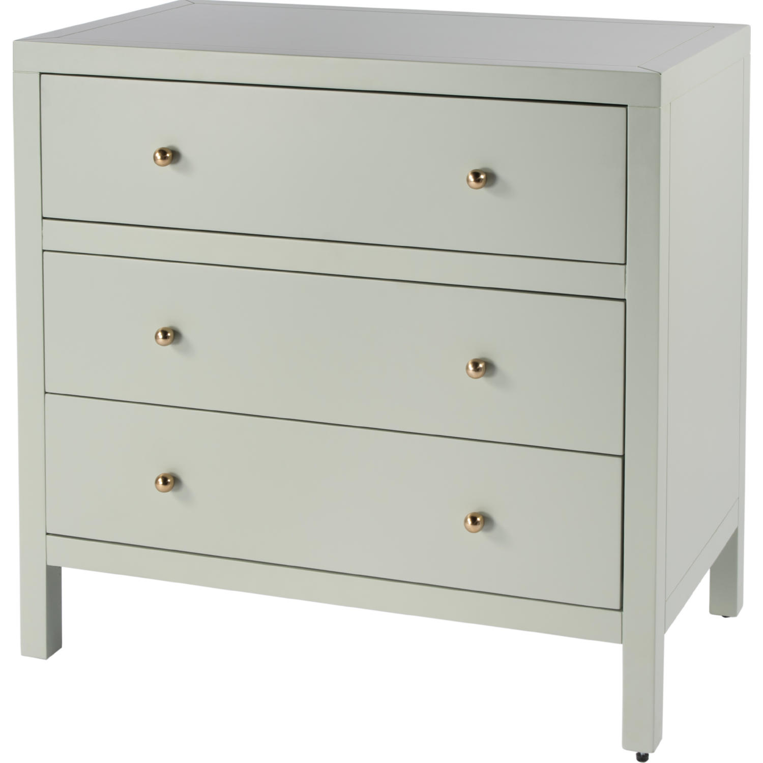 sage green 3 drawer dresser Butler 5731480 Nora 34