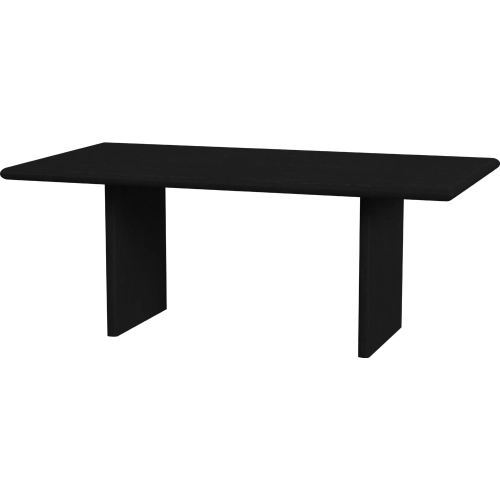 Halmstad 74" Dining Table in Black Finish Wood