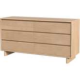 Halmstad 62" 6 Drawer Dresser in Blonde Oak