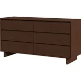 Halmstad 62" 6 Drawer Dresser in Brown Wood
