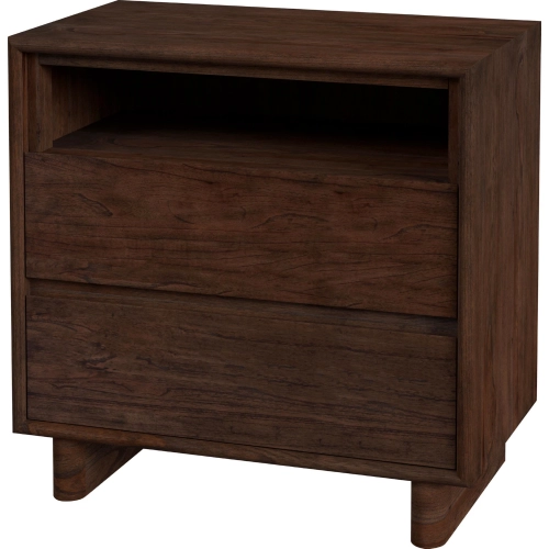 Halmstad 2 Drawer Nightstand in Brown Finish Wood